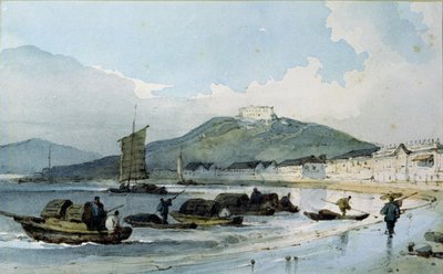 Blick auf Macao, China von George Chinnery